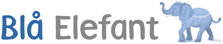 Bl&aring; Elefant leksaker och doppresenter